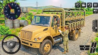 US Army Truck Driving 3D 2026 🚛🔥 Extreme Offroad Cargo Mission Gameplay (Android) screenshot 1
