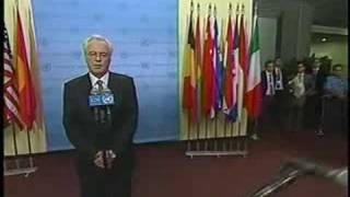 Vitaly Churkin at UN on the sitiation around Russia, Georgia