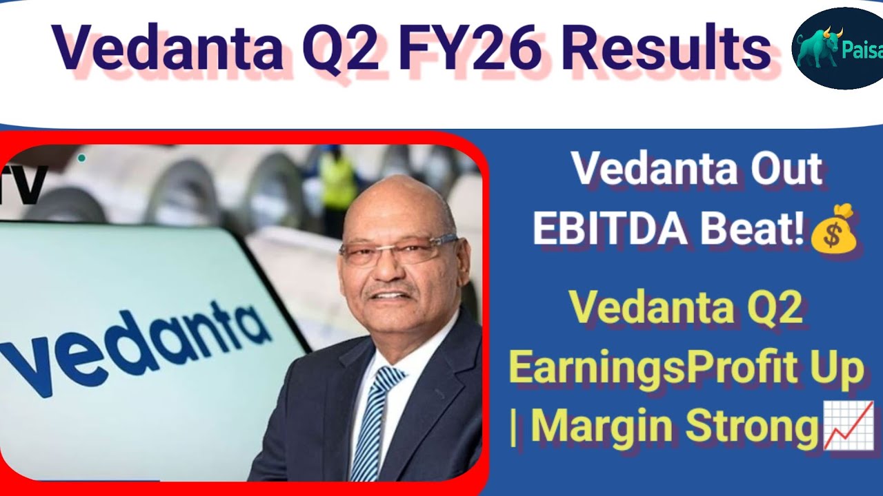 Vedanta Q2 Results FY26 | ₹3,479 Cr Profit | EBITDA Beat | Metal & Mining Stocks Update
