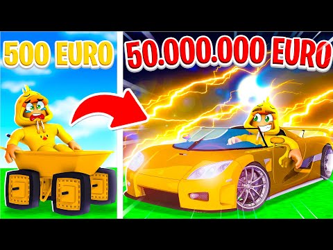 Van GOEDKOPE AUTO Naar SUPER DURE AUTO In ROBLOX! (Car Tycoon)