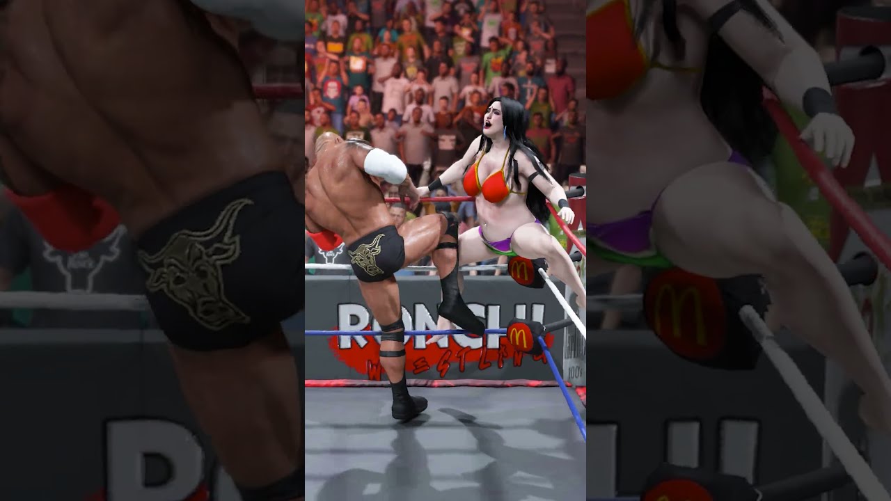 The Rock Vs Indian Female WWE Raw Highlights