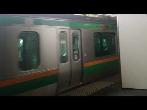 E231系1000番台宮ヤマU-115編成+宮ヤマU-591編成(機器更新)小山駅発車