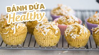 BÁNH DỨA HEALTHY KHÔNG ĐƯỜNG, KHÔNG TRỨNG, KHÔNG BỘT MÌ, DẦU ĂN