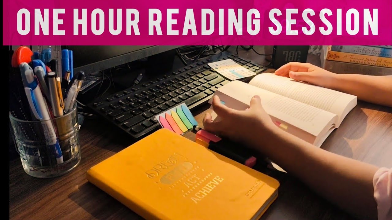 Study with me || Real time reading for one hour || Improving life style || Building reading habits