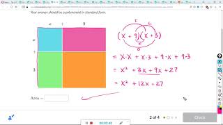 Multiply binomials: area model : Khan Academy
