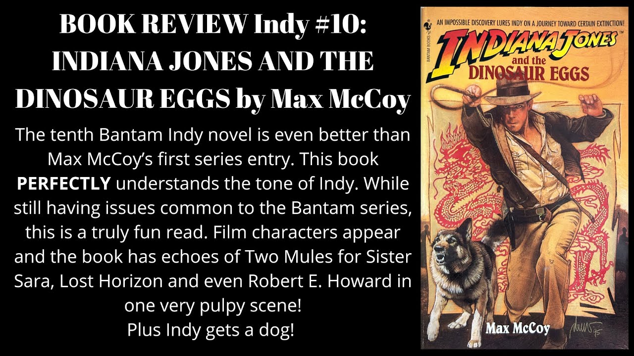 洋書 Indiana Jones and the Dinosaur Eggs Indiana Jones and the Dinosaur Eggs by Max McCoy BOOK REVIEW