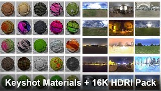 Keyshot Materials Pack 2020   16K (HDRI Pack) #keyshotmaterials