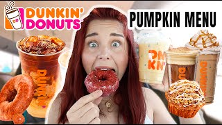 Dunkin Donuts 2022 FALL & PUMPKIN MENU TASTE TEST!