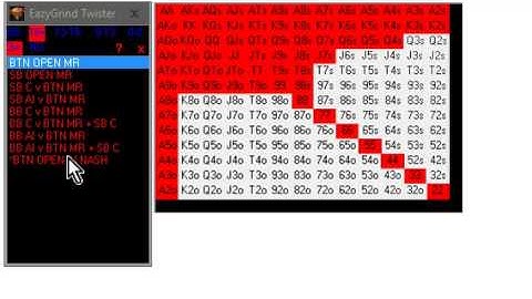 EazyGrind Twister | Poker chart popup software