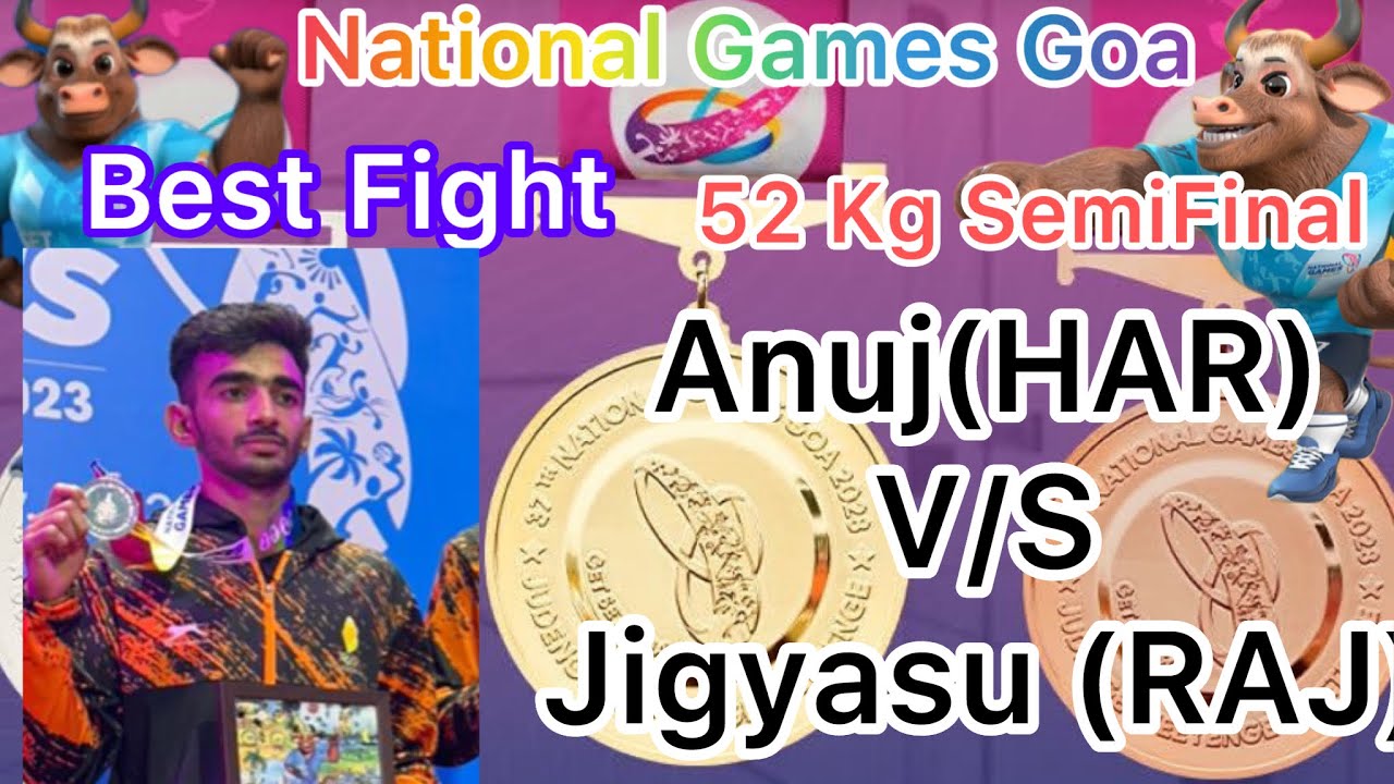 Get Set Goa 2023..WUSHU 52 Kg Semifinal..🔴ANUJ(HAR) V/S 🔵JIGYASU VERMA(RAJ)