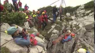 Rettungsaktion in der Riesending Höhle