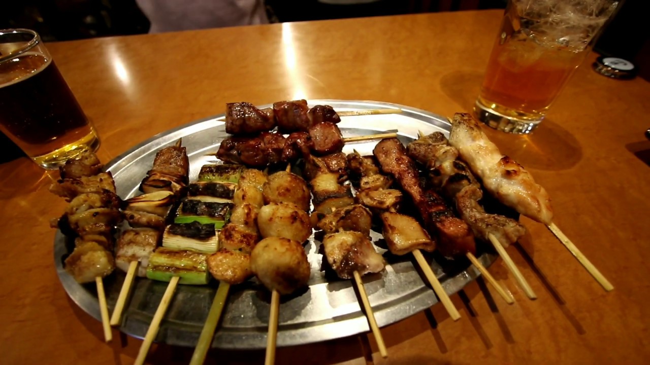 Iseya Yakitori (Grilled chicken) in Kichijoji 吉祥寺 焼き鳥 いせや總本店 - YouTube