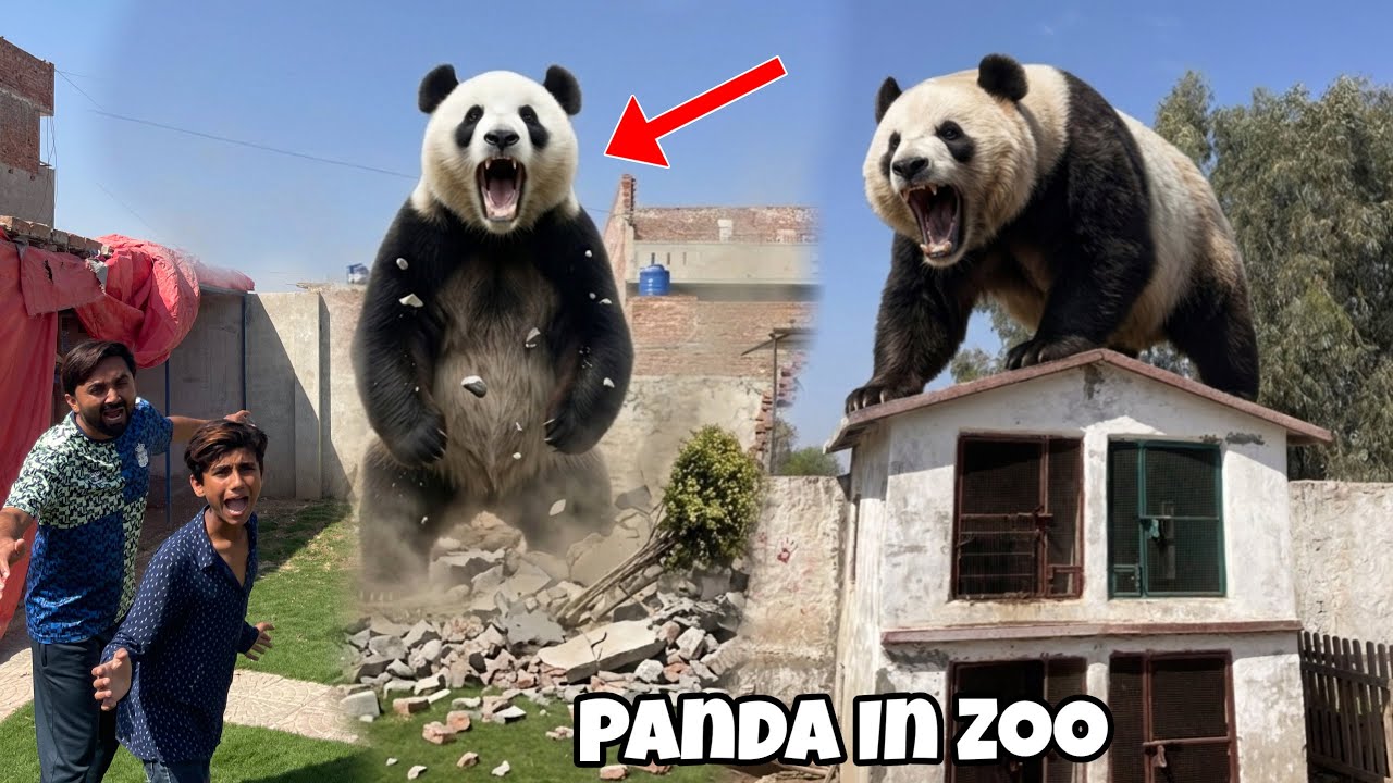 Big PANDA Zoo Mein A Gaya😱🐼Peechay Par Gya