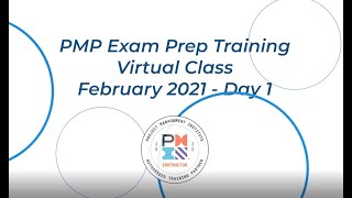 ATP PMP Exam Prep Week 1 - Day1