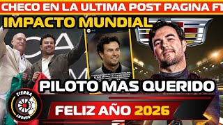 Impacto Mundial Checo Pérez En La Última Postal Página F1 El Más Querido. Feliz Año 2026 A Todos
