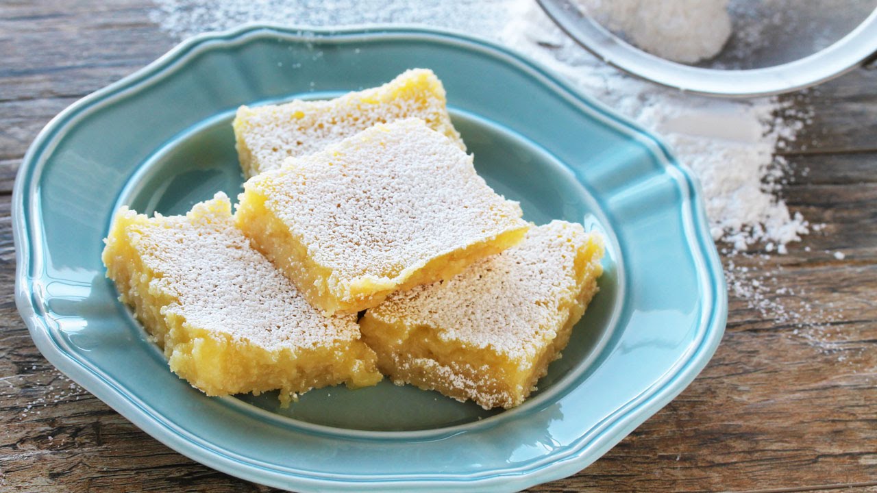 5 Ingredient Meyer Lemon Bars YouTube