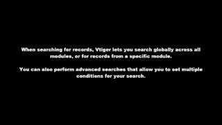 Search and Filters in Vtiger CRM