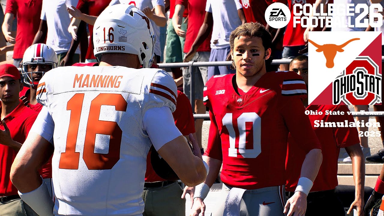 Ohio State vs. Texas Longhorns WEEK 1 Simulation College Football 26 ...