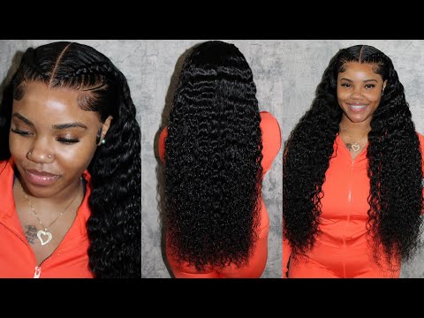 30 Inch Loose Deep Wave Wig | Braids on a Wig | Amanda Hair