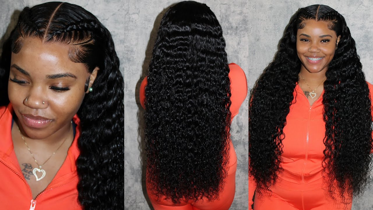 30 Inch Loose Deep Wave Wig | Braids on a Wig | Amanda Hair