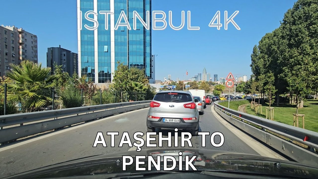 Istanbul 4K Drive from Ataşehir to Pendik – Turkey 4K Drive and Sightseeing Video