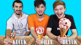 Büyük Orta Veya Küçük Sakın Yanlış Dondurmayı Seçme