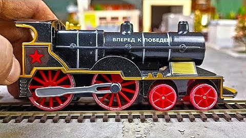 Паровоз СО СВЕТОМ И ЗВУКОМ. Игрушки Технопарк. Про машинки.