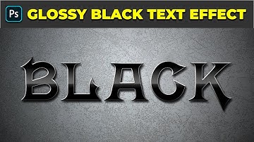 Stunning Glossy Black Text Effect - Photoshop Tutorial
