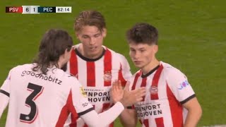Esmir Bajraktarevic Goal | PSV Eindhoven vs PEC Zwolle 6-1 | Highlights | Eredivisie 26/27