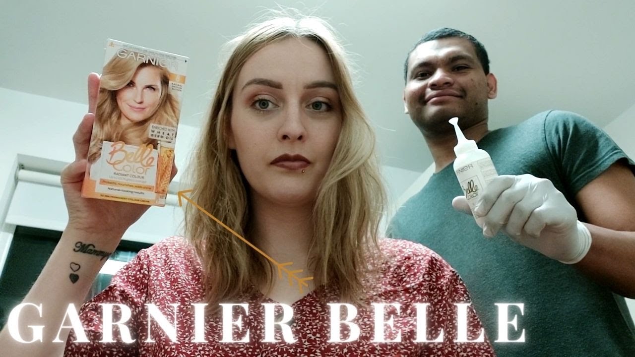 Fiance Dyes my Hair - Garnier Belle Colour / Medium Blonde 8