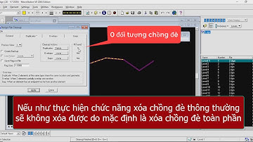 Xóa chồng đè một phần trên microstation V8