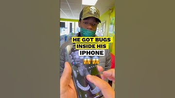 He got BUGS inside his iPhone and Screen is FROZEN 😱 #shorts #apple #iphone #ios #samsung #fyp #bug