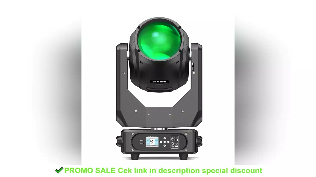 U'King 280W 10R Beam Moving Head Light DMX512 Rainbow Effect Strobe Stage Light 14 Colors 14 Gobos 2