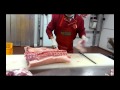 Super fast pork cutting