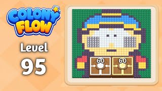 Colony Flow level 95 walkthrough solution gameplay 