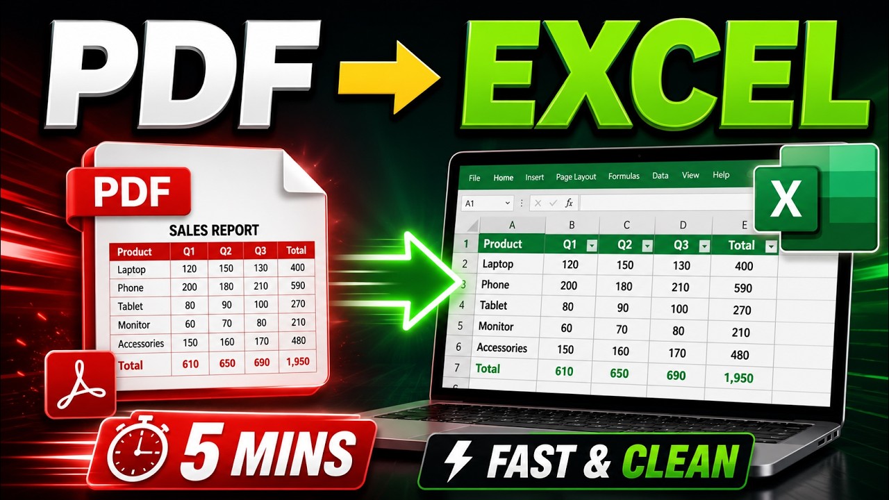 2025 PDF To Excel Extract / Extract Data from PDF to Excel in Minutes ...