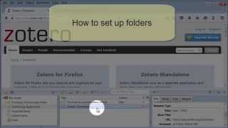 Zotero Basics Part II: How do I set up folders and save references from the web