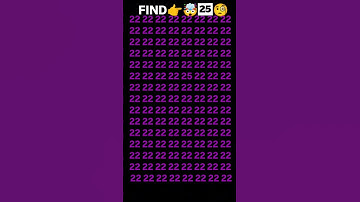 "Hidden in Plain Sight – Find the Different Number!"😮🧐#eyetest #viralvideo