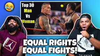 CLUTCH GONE ROGUE REACTS TO WWE Top 30 Man VS Woman Moments