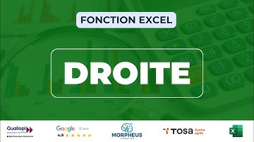 Comment utiliser la fonction DROITE sur Excel ?
