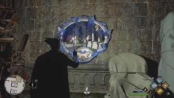 Hogwarts Legacy | Clock Tower Courtyard missing Lumos moth painting puzzle solution | PS5