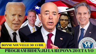 30 AVRIL;BONNE NOUVELLE POU PROGRAM BIDEN NAN,JIJ TIPTON FINI AK 20 ETA KI TE VLE BLOKE PROGRAM NAN