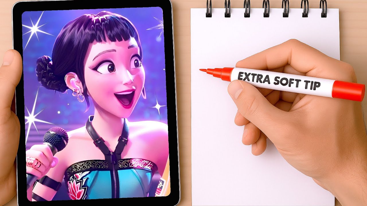 INSANE Zoey Huntrix Transformation! 😈✨ K-Pop Demon Hunter Fan Art