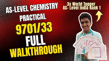 AS-Level Chemistry Practical Full Walkthrough | May June 2024 | With Secrets from the World Topper