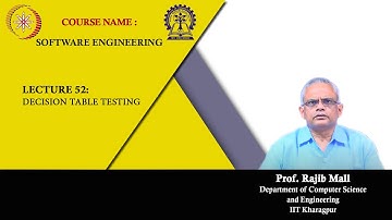 Lecture 52: Decision Table Testing
