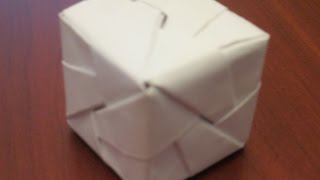 How to make an Origami Cube with Sonobe modules