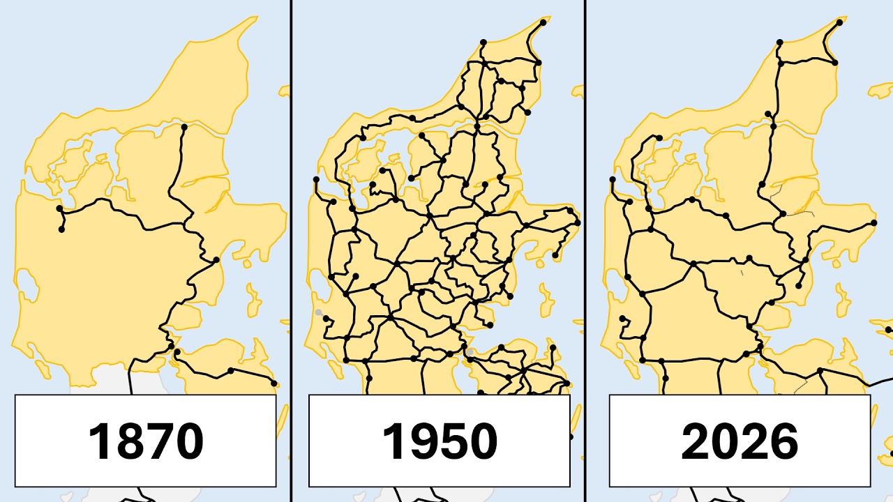 Jernbanenettet i Danmark [1847 - 2026]