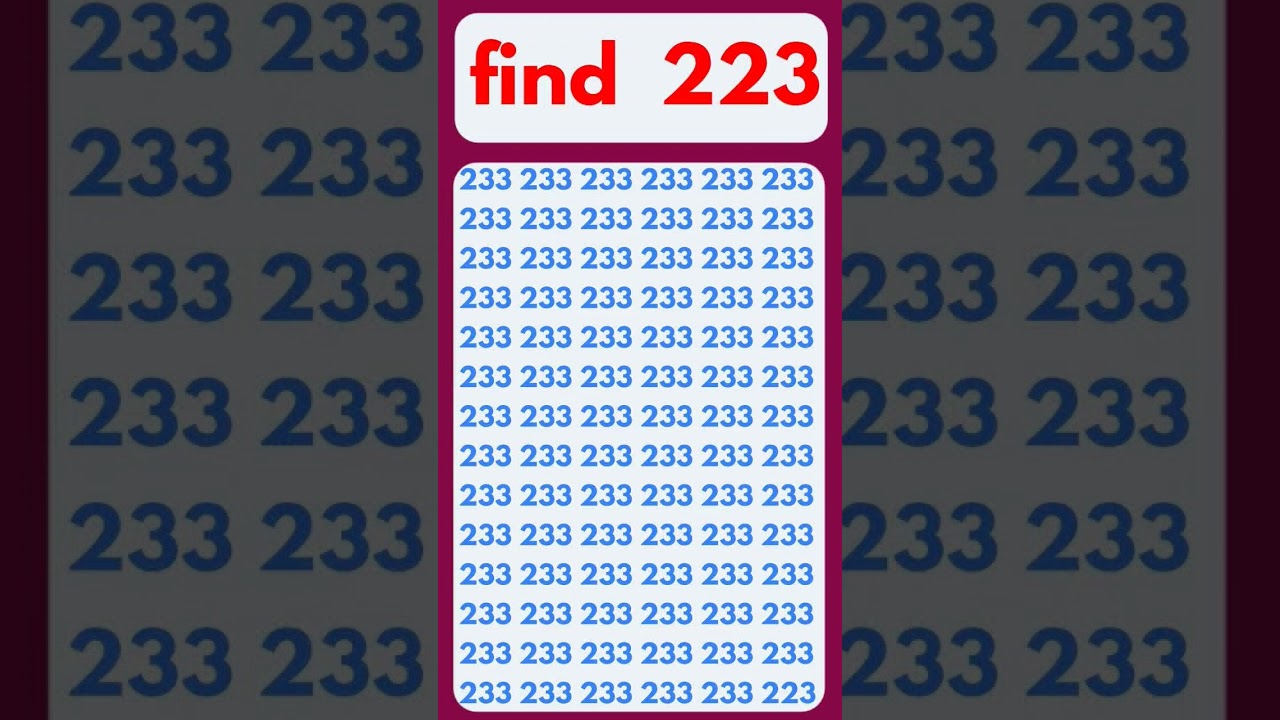 Find the odd number 223 