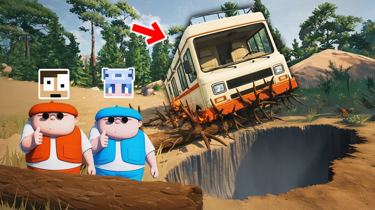罠だらけの山を運転するゲームが鬼畜すぎたｗｗ 【RV There Yet】
