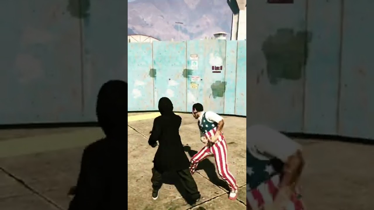 GTA V fist fight My friend￼ 😎